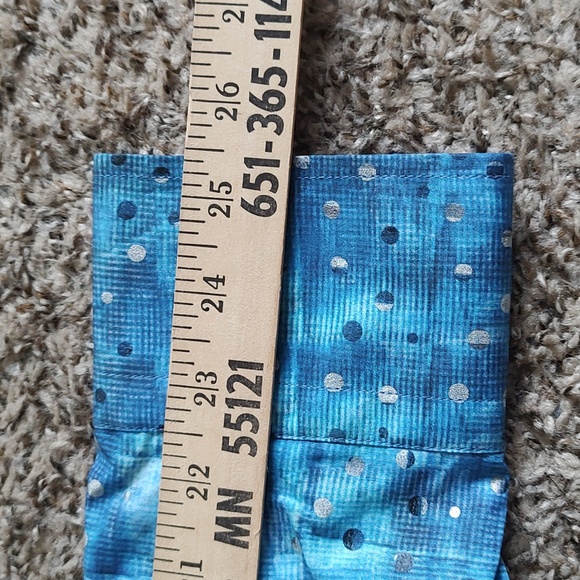 Luciano Visconti Abstract Dot Patterned Button-down Shirt Blue Silver L - Picture 10 of 15